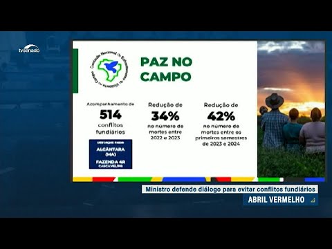 Ministro do Desenvolvimento Agrário apresenta dados e defende diálogo