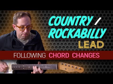 Country, Rockabilly style guitar lead that you play over the chord changes - Guitar Lesson - EP555
