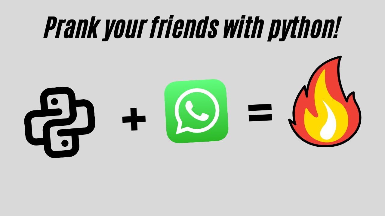 Prank your friends on whatsapp using python!