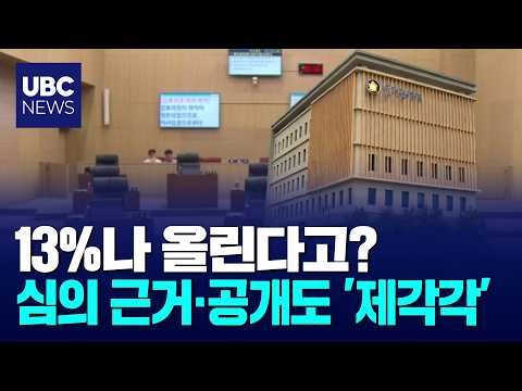 13%나 올린다고?,심의 근거·공개도 '제각각'