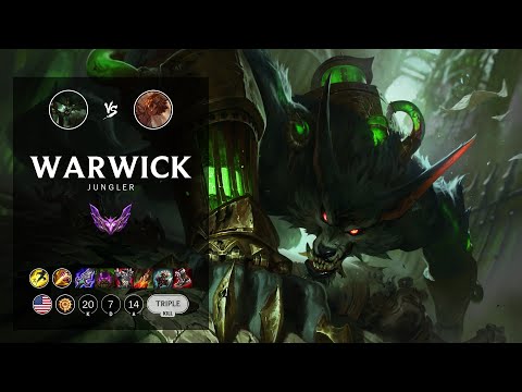 Warwick Jungle vs Taliyah - NA Master Patch 12.6