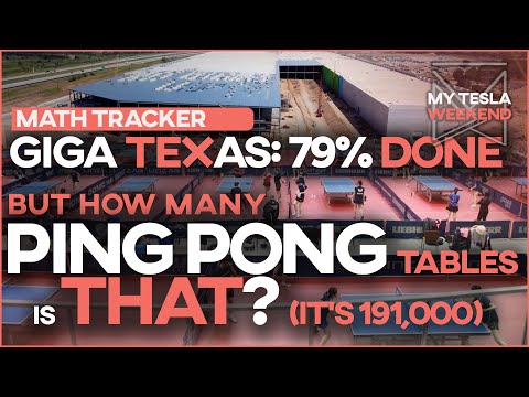 Giga Texas is 79% done, but how many Ping Pong tables is that?