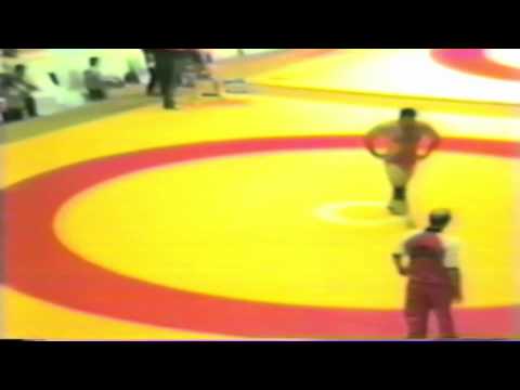 1987 Senior World Championships: 130 kg Bruce Baumgartner (USA) vs. Aslan Chadarzev (USSR)