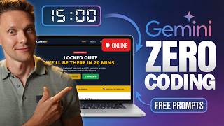 Build & Launch a Website in 15 Minutes with Gemini 3 (Free Prompts)