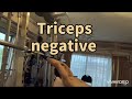 プルオーバープレス　Triceps negative