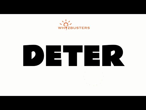 DETER (verb) Meaning with Examples in Sentences | GRE GMAT LSAT SAT
