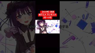 2025年のアニメランキング‼️1位はあの話題のアニメ