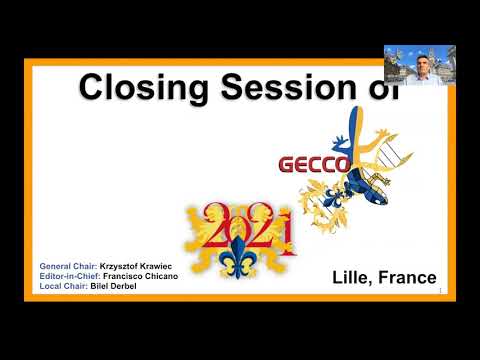 GECCO2021 — SIGEVO Meeting, Awards and Closing Ceremony