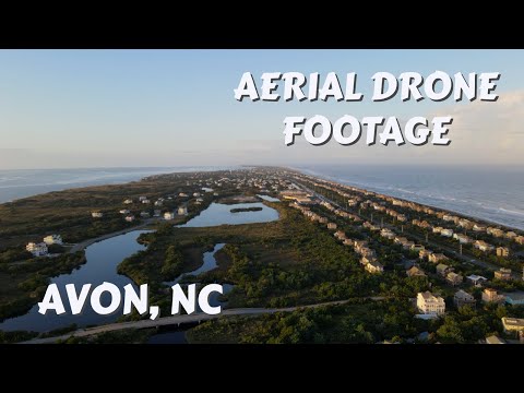 Avon, NC on the Outer Banks - Aerial DRONE footage