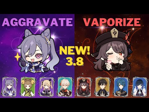 C4 Aggravate Keqing & C1 Double Hydro Hu Tao - 3.8 NEW Spiral Abyss Floor 12