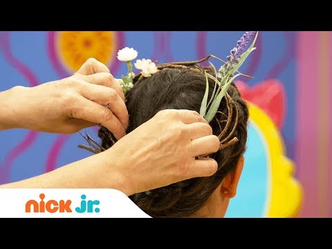 How to Make a Woodland Fairy Hairstyle Tutorial 🧚‍♂️| Sunny Day’s Style Files | Nick Jr.