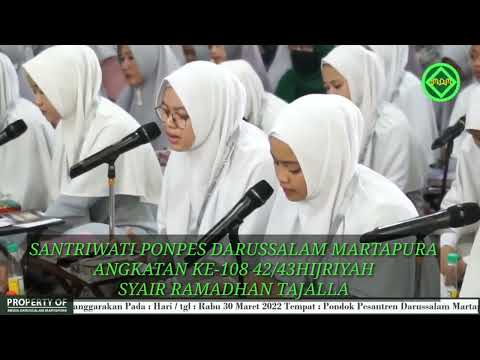RAMADHAN TAJALLA_VERSI SANTRIWATI PONPES DARUSSALAM MARTAPURA ANGKATAN KE-108 42/43H
