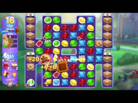 Wonka's World of Candy Level 75 no booster [Gameplay Walkthrough] [Zynga]