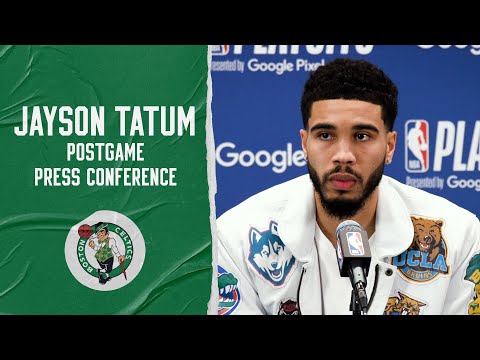Jayson Tatum Postgame Press Conference ' Game 2 ' Boston Celtics vs. Milwaukee Bucks