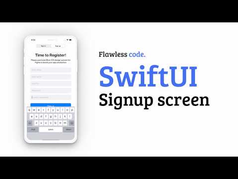 SwiftUI Signup screen | Flawless Code | SwiftUI design challenge