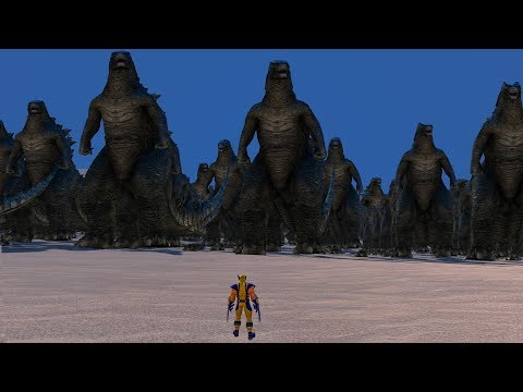 20000 WOLVERINE vs 2000 GODZILLA - Ultimate Epic Battle Simulator