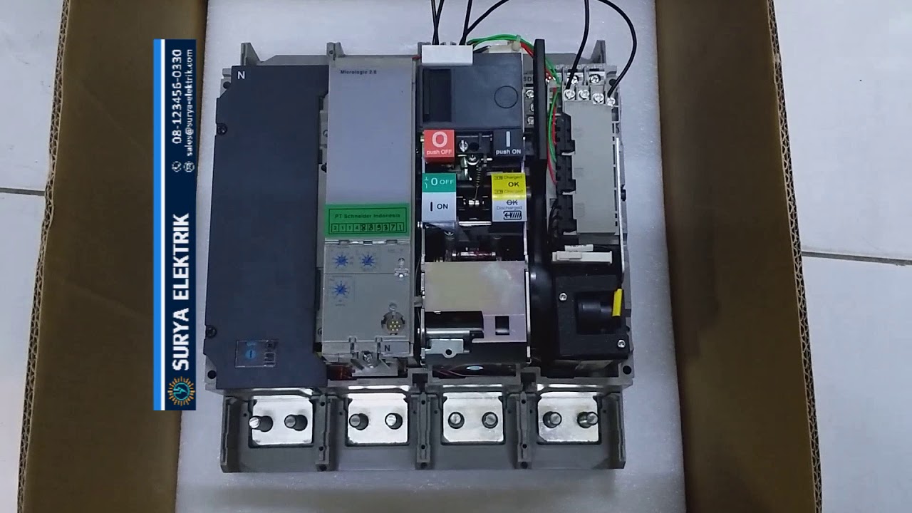 MCCB Breaker Schneider Electric NS 800-1600 4P 4Pole  with Motor Motorized