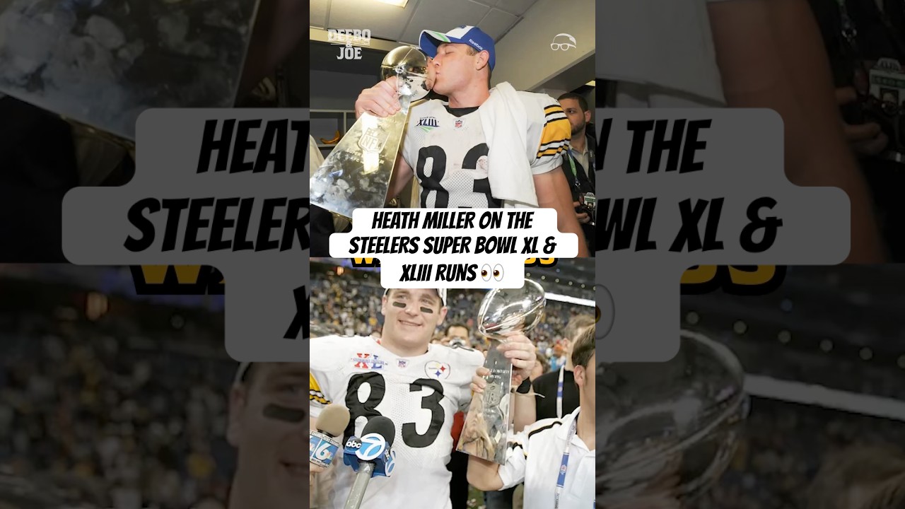 Heath Miller compares #Steelers teams from #SuperBowl XL & XLIII 👀🏆 #DeeboAndJoe