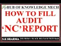 AUDIT NC REPORT, How to Fill Audit 'NC' Report format