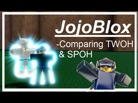 JojoBlox TWOH VS SPOH | Jojo Blox Which stand is better? | Roblox