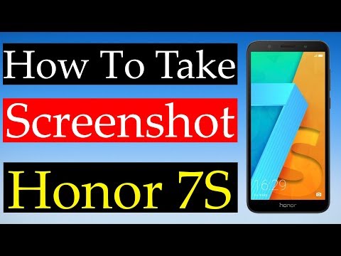 How to take screenshot in Honor 7S