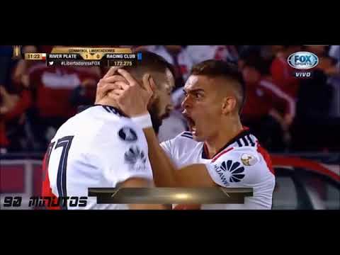 River Plate 3 - 0 Racing Club Todos os Gols Copa Libertadores 2018