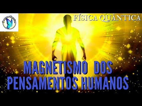 Magnetismo pessoal dos pensamentos humanos com a mente quântica na lei da atração