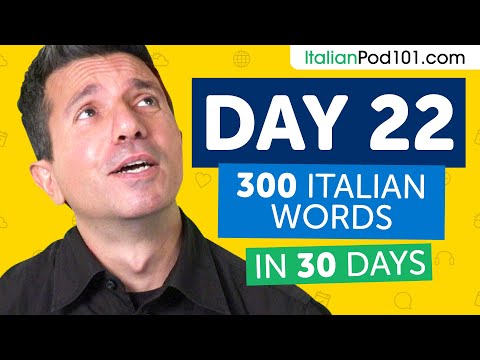 Day 22: 220/300 | Learn 300 Italian Words in 30 Days Challenge