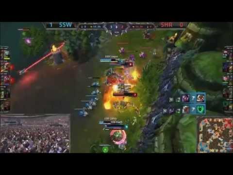 SSW vs SHR early game team fight (Game 2)