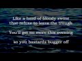 Bugger Off - Lyrics ,