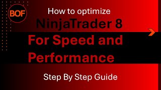 Tutorial: How to optimize NinjaTrader at optimum performance, no error, no slow, no lag, no freezing