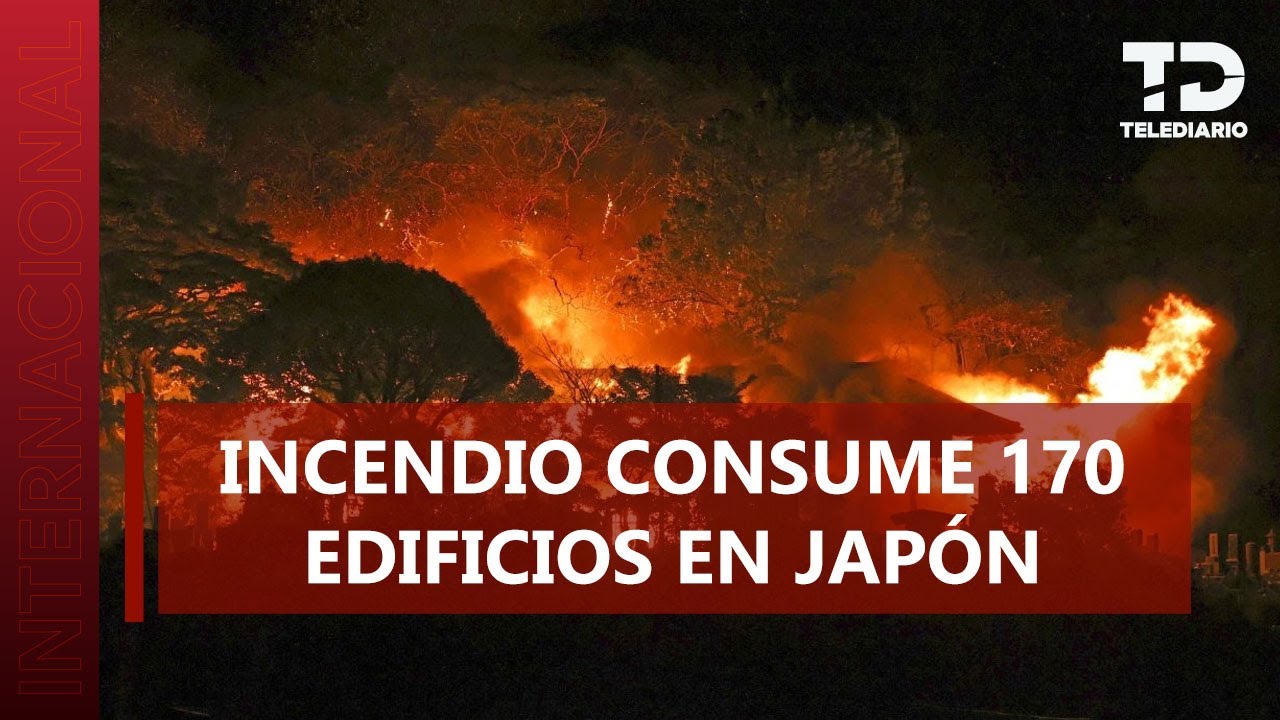 Incendio en Japón deja un muerto y evacúa a cientos de residentes
