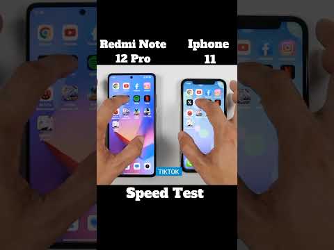 "Redmi Note 12 Pro vs iPhone 11 ⚡ Speed Test Battle! Who Wins?"#shorts