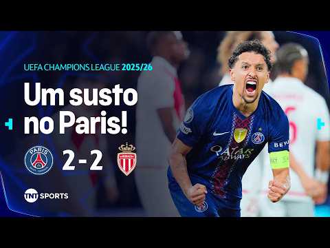 Gols e lances de PSG x Monaco