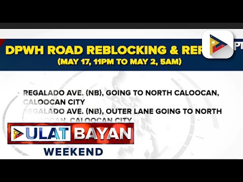 DPWH, nagsasagawa ng reblocking at repairs sa ilang kalsada sa Metro Manila