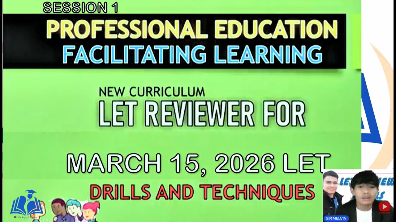 FACILITATING LEARNING LET REVIEW DRILLS FOR MARCH 15, 2026 LET BOARD EXAM