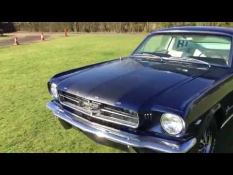 1965 Mustang fastback in Caspian blue