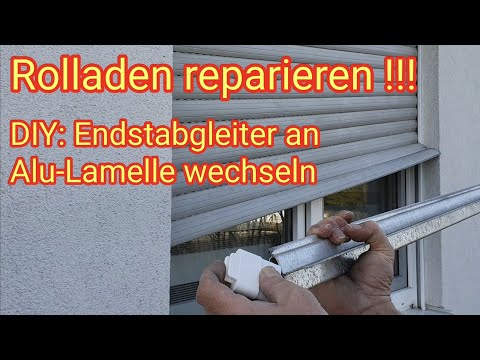 Rolladen reparieren: Endstabgleiter an Aluminium-Winkelendleiste tauschen - DIY Anleitung