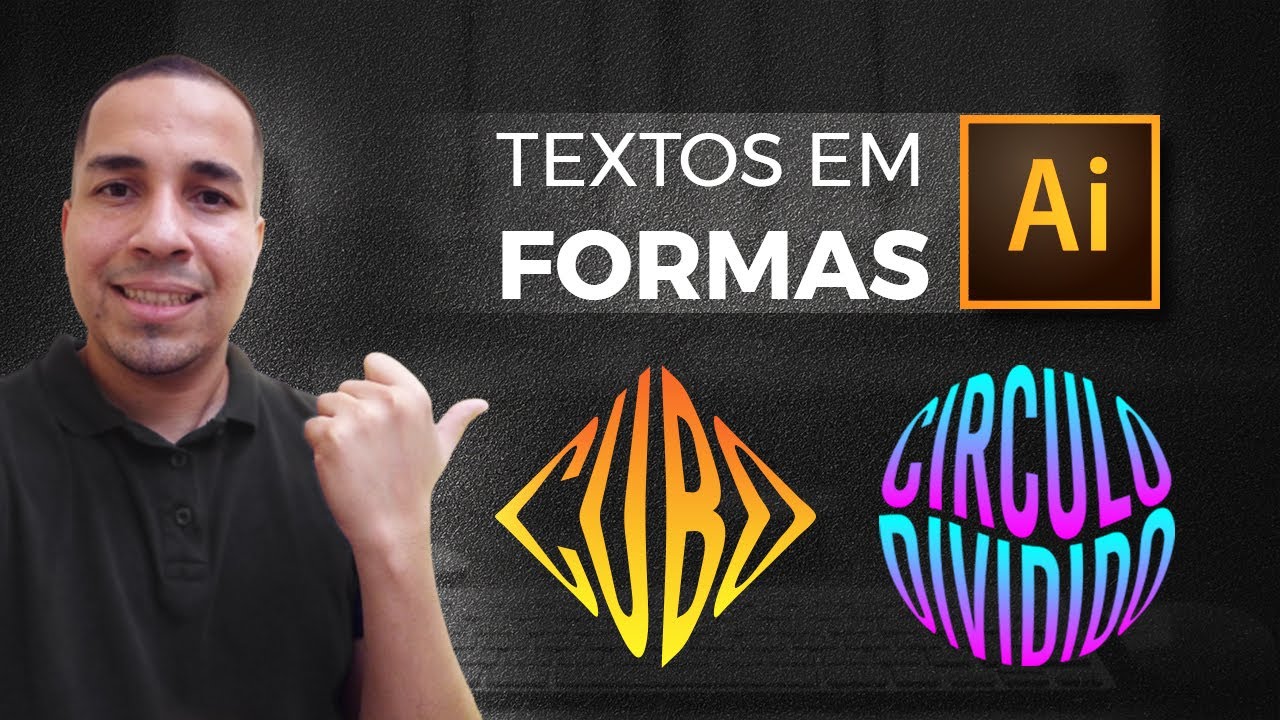 Textos personalizados no ILLUSTRATOR I Como mesclar fontes e formas