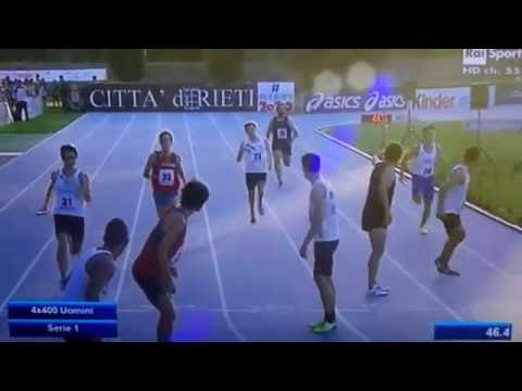 4x400 Uomini Serie 1 - Campionati Italiani Assoluti - Rieti - 26/06/2016