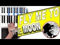 Fly Me To The Moon BUT JAZZY Piano Tutorial
