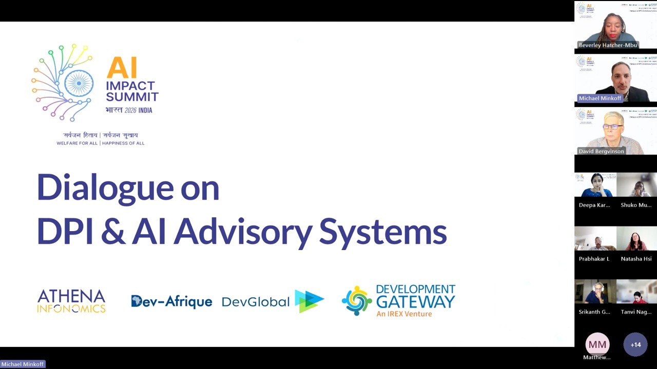 Dialogue on DPI & AI Advisory Systems | India AI Impact Pre-Summit Session