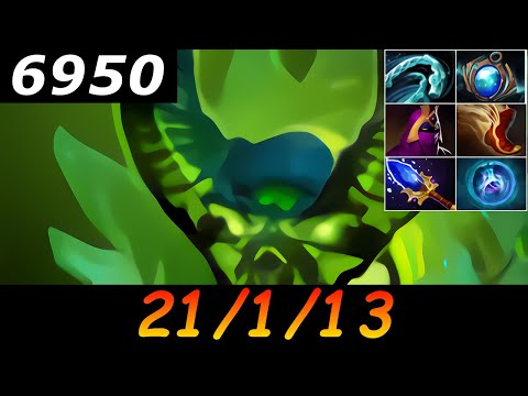 Dota 2 Pugna 6950 MMR 21/1/13 (Kills/Deaths/Assists) Ranked Full Gameplay