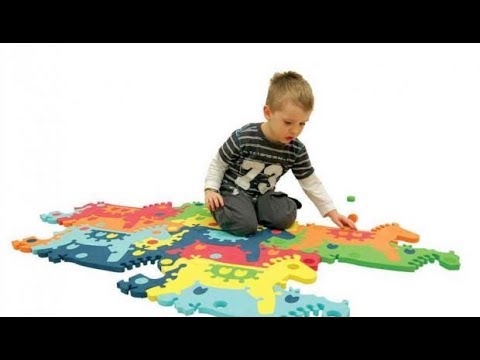 Развивающий 3D-пазл лошадка-качалка Tessell |русский обзор|