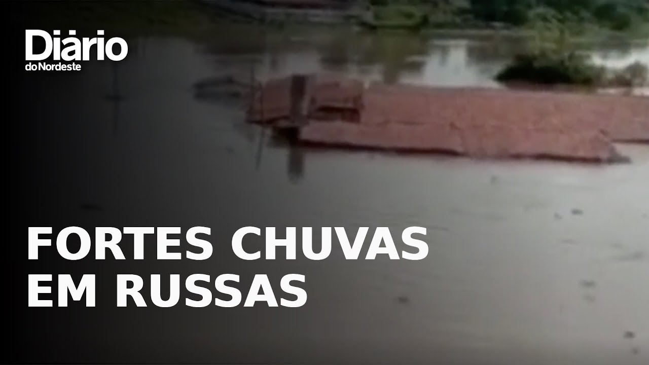 Imagem da notícia Casas ficam cobertas pela água em Russas, no Interior do Ceará; veja vídeo