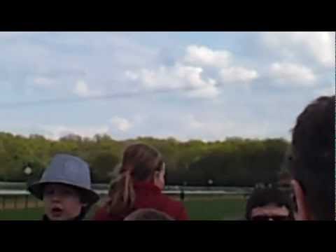 Pferderennen auf der Pferderennbahn Magdeburg im April 2012