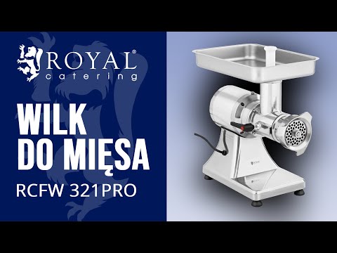 Video - Wilk do mięsa - 220 kg/h - Royal Catering - 900 W