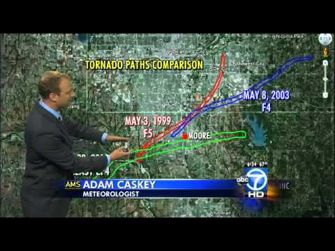 Three major tornadoes have struck the Oklahoma City area in the last 14 years