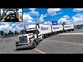 Triple Trailer Mastery-Walmart's Trucking Challenge - American Truck Simulator - Moza R21&TSW Wheel