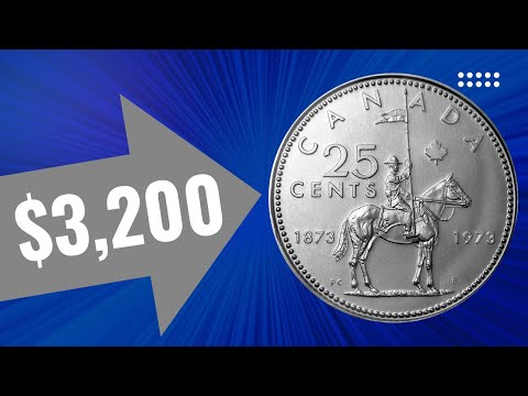 RARE 1973 RCMP 25cents: The $3200 Large Bust Collectible Canadian Quarter #mapleleafnumismatics